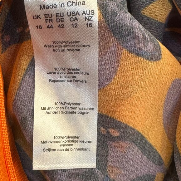 PrettyLittleThing Womens High-Waisted Sheer Pants Sz12 Beach Flares Floral pants - Picture 4 of 11